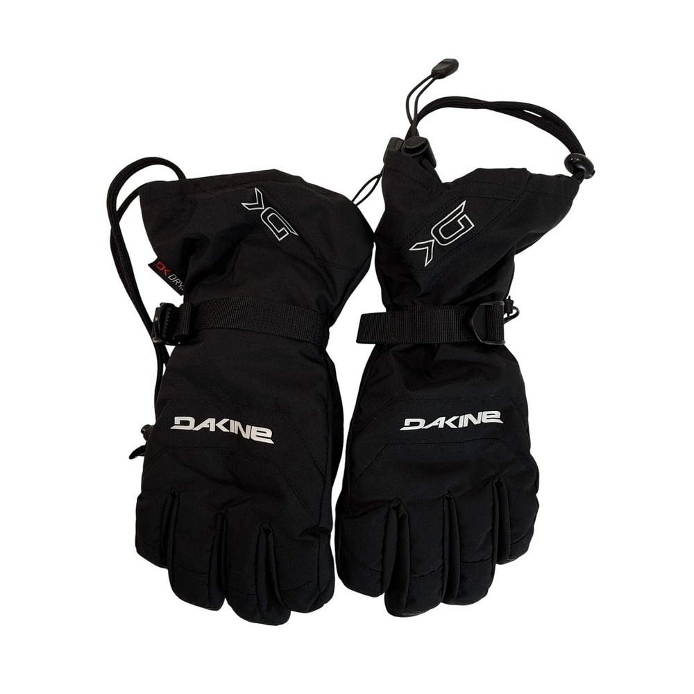 Dakine Gloves Mens M Leather Scout Glove Black DK Dry Ski Snowboard Outdoor EUC